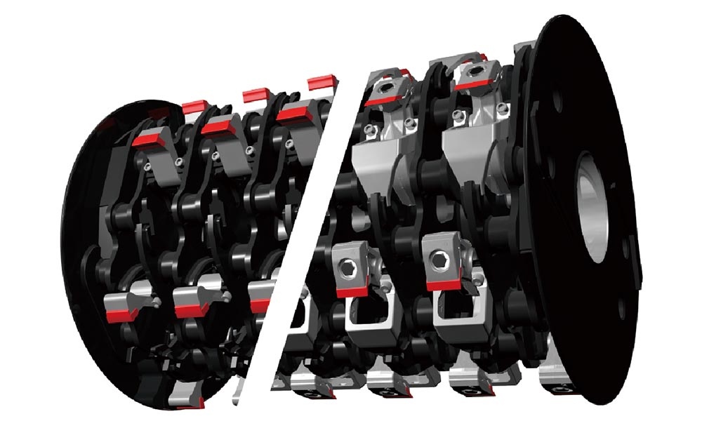 汎用性の高い破砕部